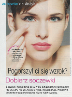 "Pogorszył ci się wzrok? Dobierz soczewki" - Świat Kobiety 2011